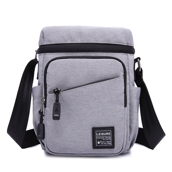Men Oxford Multifunctional Vertical Crossbody Bag Casual Outdoor Shoulder Bag Large Capacity Pack