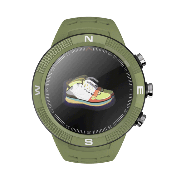 NO.1 F18 GPS 3 Satellites Gobal Positioning System Heart Rate Compass BT 4.2 Sport Smart Watch