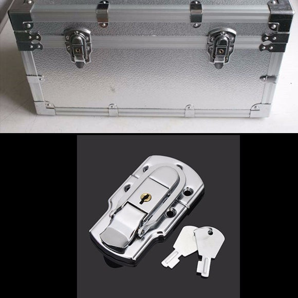 Box Buckle Iron Lock Air Box Hasp Instrument Case Clasp Hardware Fastener With Keys