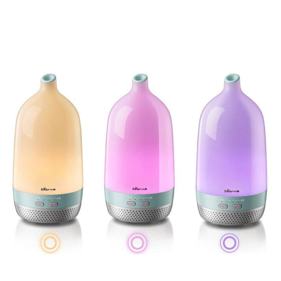 200ML 3 Color Light Air Humidifier LED Ultrasonic Aromatherapy Essential Oil Diffuser Purifier Fog Mist Maker Home