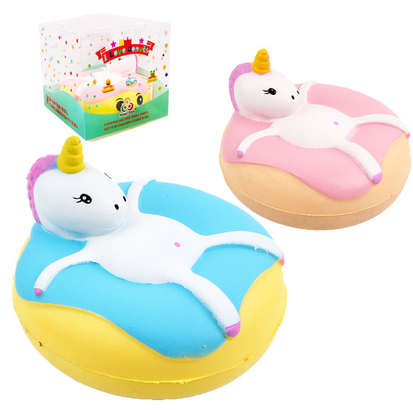 Sanqi Elan Unicorn Donut Squishy 9.5*7CM Licensed Slow Rising With Packaging Collection Gift Soft Toy