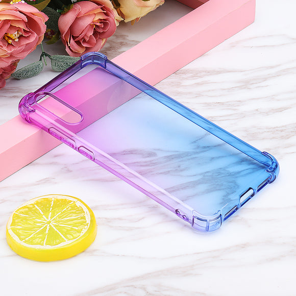 Bakeey Gradient Colorful Shockproof Back Cover Protective Case for Huawei P20
