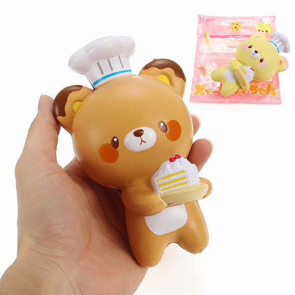 Yumeno Chocolate Vanilla Bear 15cm Slow Rising Original Packaging Collection Gift Decor Soft Toy