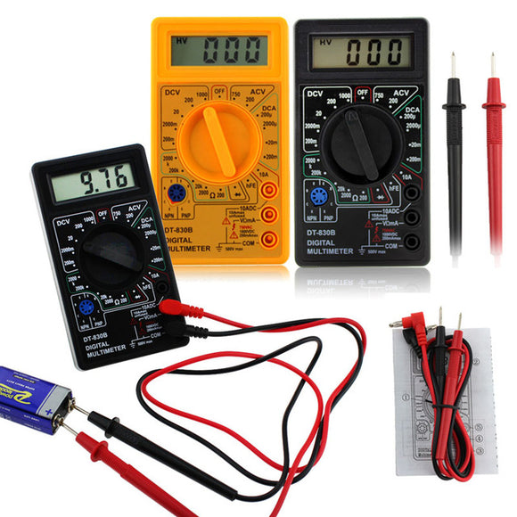 DT-830B LCD Digital Multimeter Electric Voltmeter Ammeter Ohm Tester