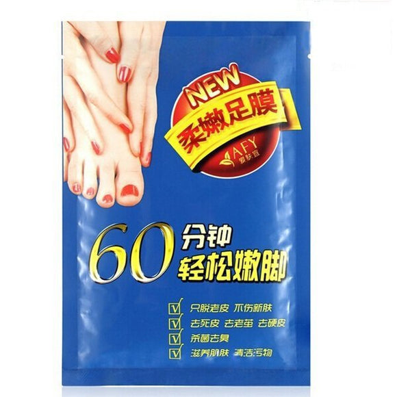 5 Packs AFY Dead Skin Removal Whitening Exfoliating Peeling Foot Mask