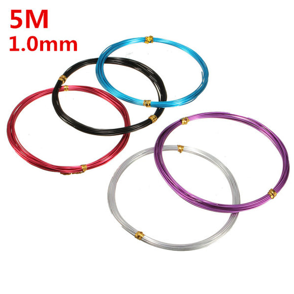1.0mm Aluminum Wire Craft Art Oxidation Cable DIY Tools 5 Meter