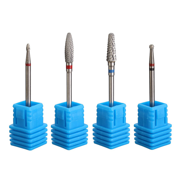 Carbide Cylinder Electric Nail Drill Bits File Cuticle Clean Burr Salon Polish Manicure Pedicure