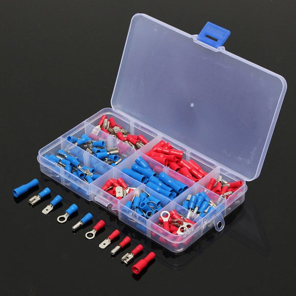 200Pcs Insulated Electrical Wire Terminals Crimp Connector