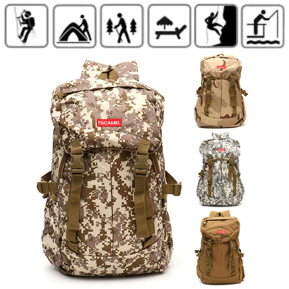 Canvas Outdoor Rucksack Camping Travel Hiking Sport Satchel Backpack School Bag
