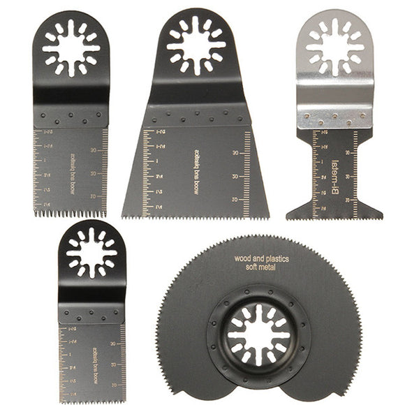 5pcs Mix Saw Blades Oscillating Multitool For Parkside Workzone Einhell Challenge AEG Multitool