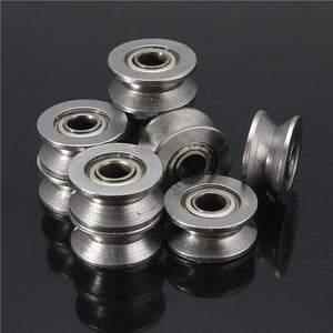 10pcs 624VV V Groove Sealed Ball Bearings V Groove 4x13x6mm 1.5mm Deep Ball Bearings