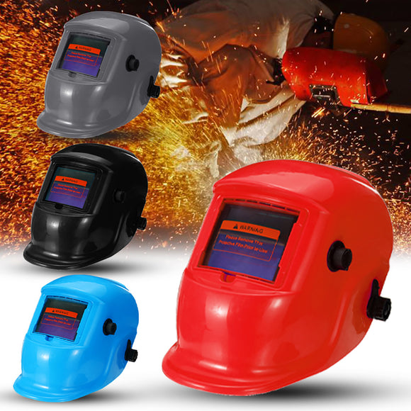 Solar Powered Auto Darkening Welding Helmet Grinding Welder Breathable Mask