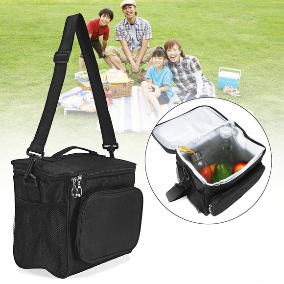 10L Picnic Bag Lunch Shoulder Bag Camping Waterproof Thermal Bag Ice Pack Food Storage Bag