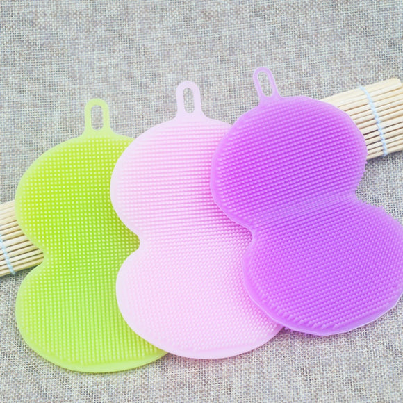 1Pc Silicone Dishes Pan Bowl Washing Cleaning Brushes