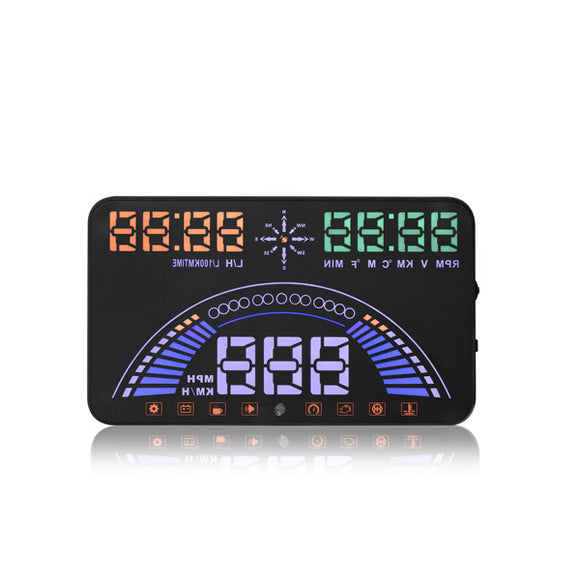 S7 5.8 Inch Car HUD Head Up Display Combine OBD &GPS HUD