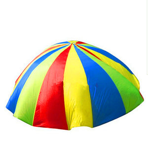 2m Child Outdoor Rainbow Umbrella Parachute Toy Kindergarten Parent-Child Umbrella Rally