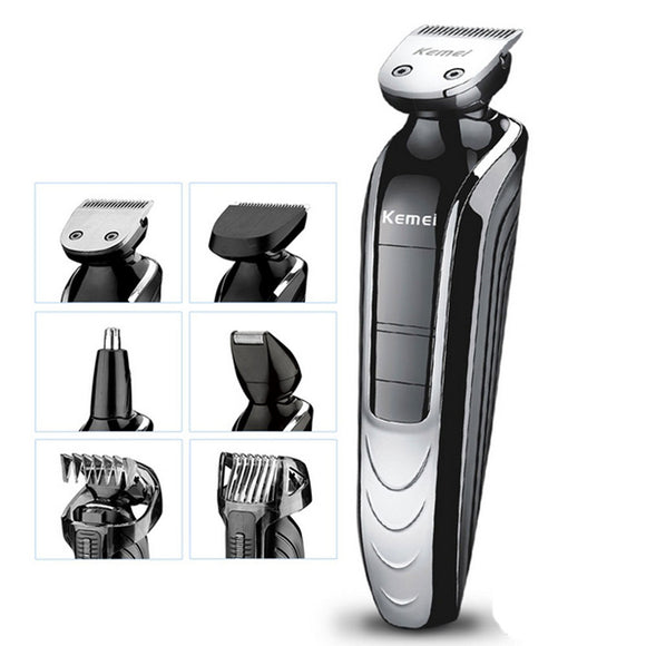 Kemei KM-1832 5 In 1 Electric Hair Clipper Waterproof Rechargeable Electric Shaver Cutter