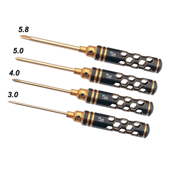 4Pcs RJXHOBBY 3.0/4.0/5.0/5.8mm Phillips Screwdriver Tools Kit Set for RC Models