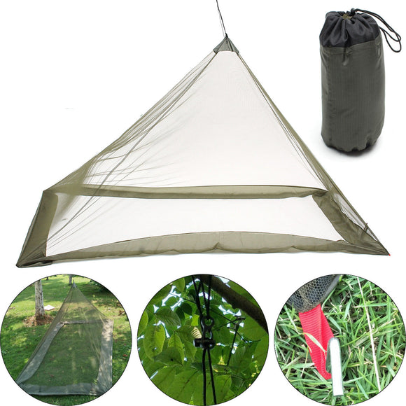 220x120x100cm Foldable Camping Hiking Tent Bed Portable Triangle Anti-Mosquito Net