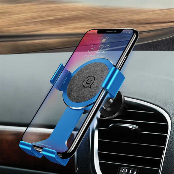 USAMS Metal Gravity Auto Lock Multi-angle Rotation Car Mount Holder for iPhone Xiaomi Mobile Phone