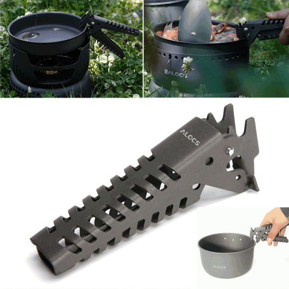 Alocs CW-G03 Outdoor BBQ Picnic Cookware Gripper Pot Pan Bowl Anti-skid Hand Clamp