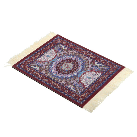 28cmx18cm Purple Crown Bohemia Style Persian Rug Mouse Pad For Desktop PC Laptop Computer