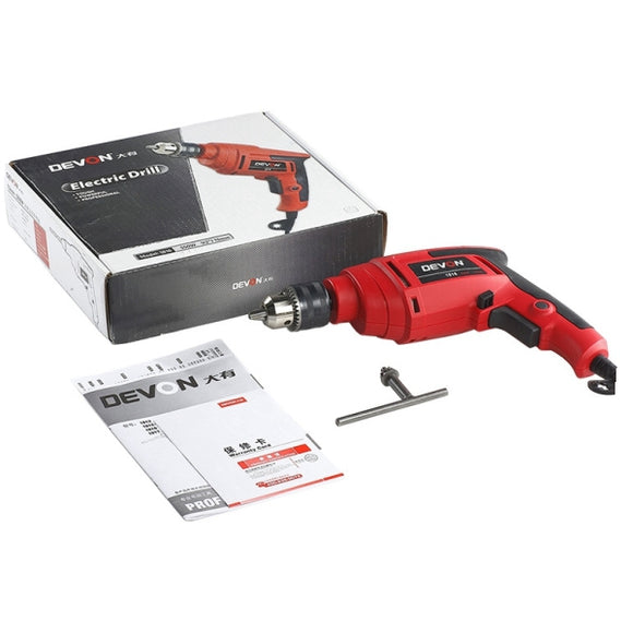 DEVON 550W 220V 13mm Multifunctional Electric Screwdriver Variable Speed Reversible Hand Drill