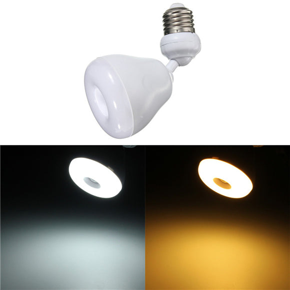 E27 5W  Warm White/White Infrared Motion Detection Sensor Lamp PIR Sensor Bulb Night Light 85-265V