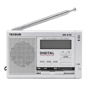 Tecsun DR-910 FM MW SW World 10 Band Radio Receiver