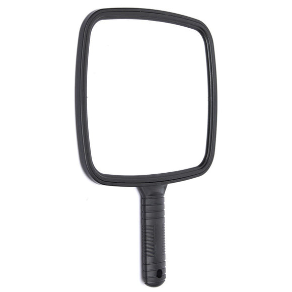 Makeup Mirror Black Square Handheld Toilet Table Cosmetic Looking-glass