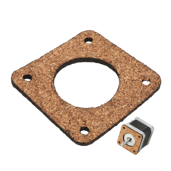 Machifit 2/3mm Cork Wood Shock Absorber Anti-vibration Motor Damper for Nema 17 42mm Stepper Motor