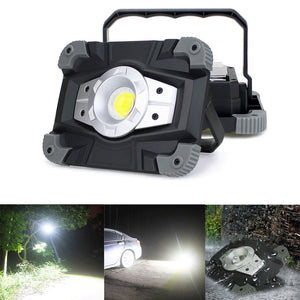 Portable USB COB LED Camping Lantern Lamp Outdoor Work Light Flashlight Waterproof Spotlight
