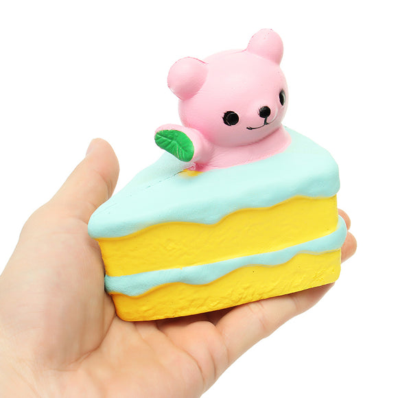 Squishy Bear Cake 10cm Random Color Slow Rising Collection Gift Decor Toy