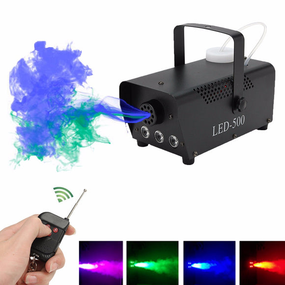 400W Wireless Control Mist Maker Mini Colorful Pump DJ Disco Smoke Machine