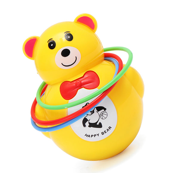 Music Light Animal Bear Tumbler Musical Toy for Baby Kids Gift Toy