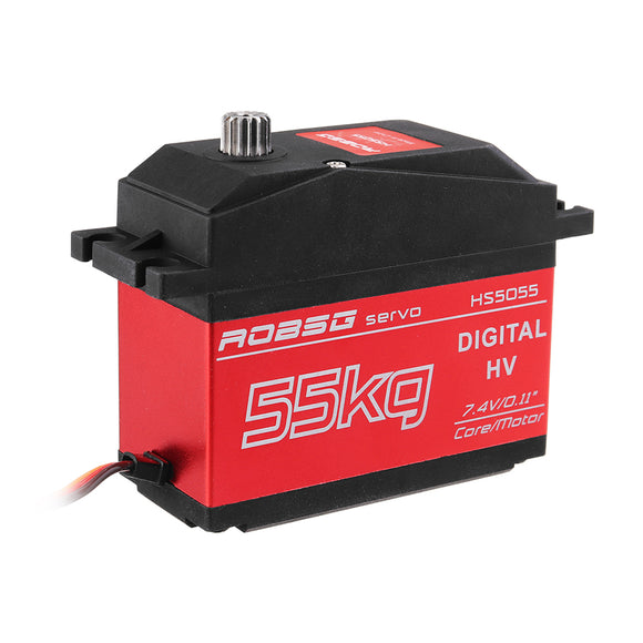 ROBSG HS5055 55KG Coreless Digital Servo Metal Gear With Metal Servo Arm For RC Car Boar Airplane