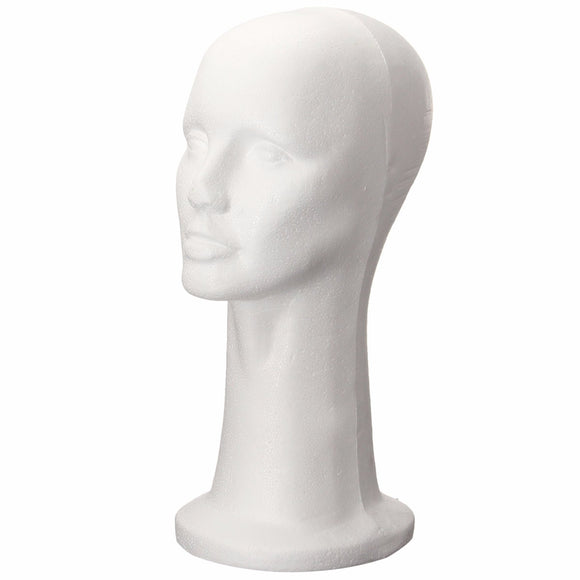 Styrofoam Foam Head Cap Hat Display Model Manikin Mannequin Wig Hair Glasses Holder