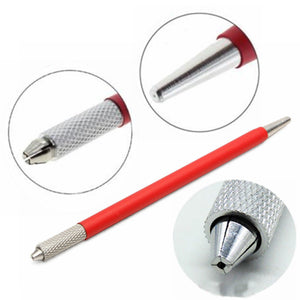 Stainless Steel Eyebrow Eyeliner Manual Pen Semi-Permanent Makeup Machine Tattoo Pen