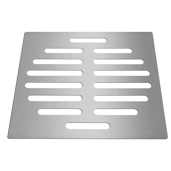 6 Inch Silver Floor Drain Protector Tone Square Shape Stainless Steel Floor Drain Cover Home