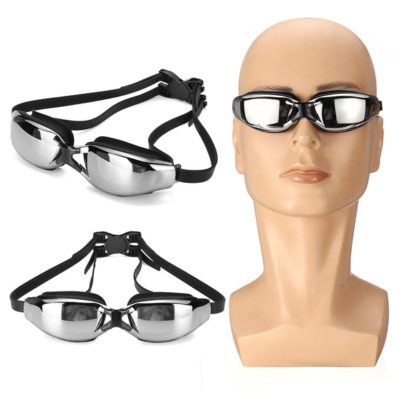 Anti-fog Swimming Goggles Adjustable Swim Diving Glasses Electroplating Lens