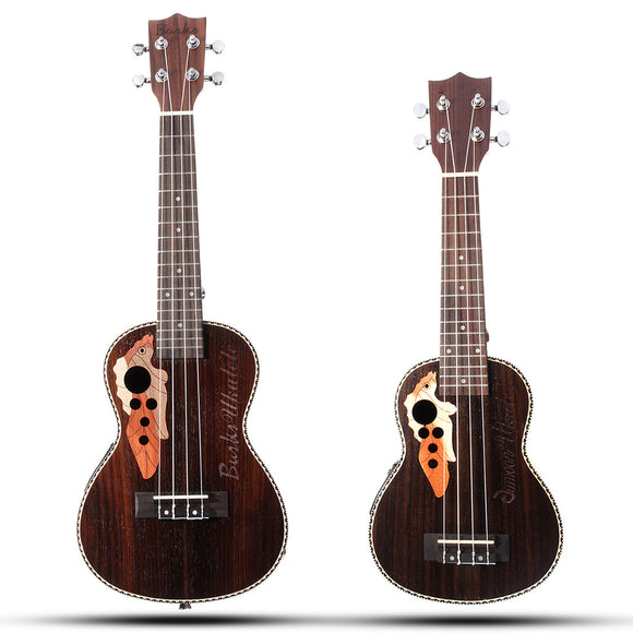21/23 Inch EQ Rosewood Spruce Electro Acoustic Ukulele Hawaii Guitar