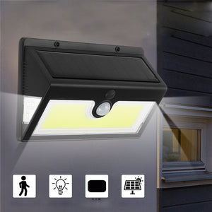 100LED Solar Wall Light Motion Activated Lamp IP65 Outdoor Yard Garden Lamp