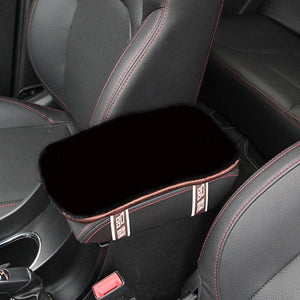 Plush Car Middle Arm Rest Console Seat Comfortable Cover Pad Cushion Pillow Mat Universal