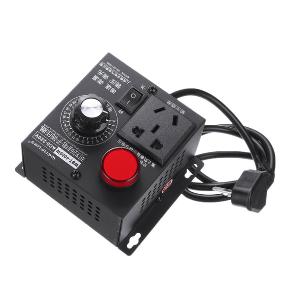 AC 220V 4000W Adjustable Voltage Regulator Motor Speed Controller Fan Control Controller RA