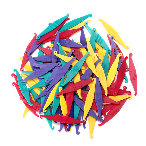 100Pcs Dental Disposable Orthodontic Elastic Placer Elastomeric Bands Rubber Dental Tools