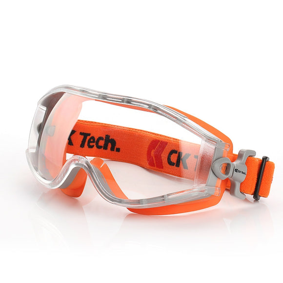 Anti Fog Windproof Safety Goggles Racing Sport Riding Glasses CK Tech Orange