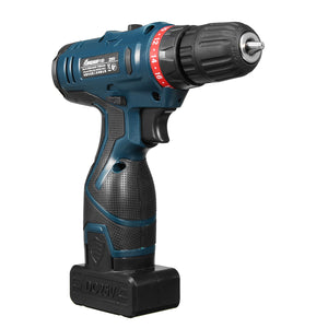 Lomvum 220V Input 25V Output  Li-Ion Cordless Electric Hammer Drill Driver Hand Kit 2 Speed LED