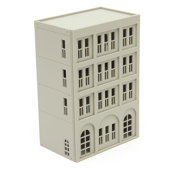 Models Railway Modern 4-Story Office Building Unpainted Scale 1:160 N FOR GUNDAM