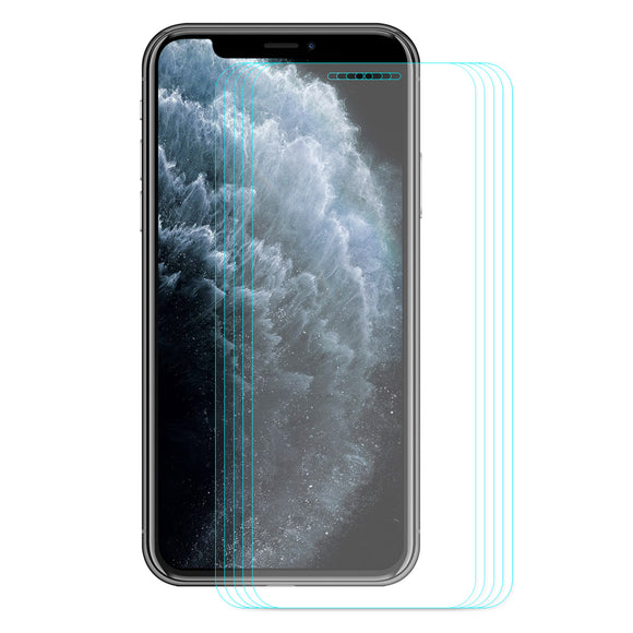 Enkay 5pcs 9H 0.26mm 2.5D Curved Full Coverage Tempered Glass Screen Protector for iPhone 11 Pro Max / iPhone XS Max