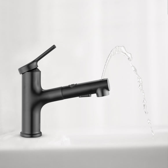Xiaomi DABAI Bathroom Pull Out Rinser Sprayer Basin Sink High Body Black Faucet 2 Mode Mixer Tap